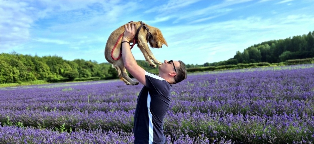 Aria, pictured with owner Luke, is now fighting fit after her life-saving heart surgery at Willows Veterinary Centre and Referral Service, in Solihull. 