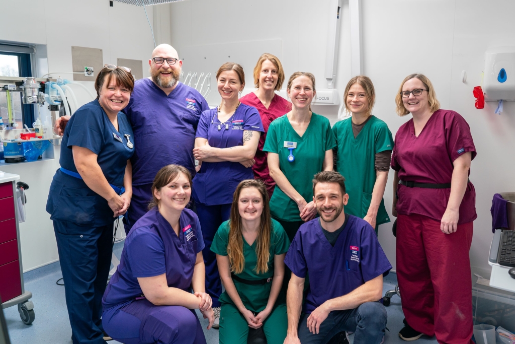 The renowned dentistry team at Linnaeus-owned Eastcott Referrals, in Swindon. 